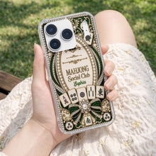 Load image into Gallery viewer, Personalized Clear Phone Case for Mahjong Lovers with Name