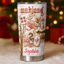 Load image into Gallery viewer, Personalized Mahjong 20oz Stainless Steel Tumbler Gift for Game Lovers