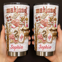 Load image into Gallery viewer, Personalized Mahjong 20oz Stainless Steel Tumbler Gift for Game Lovers
