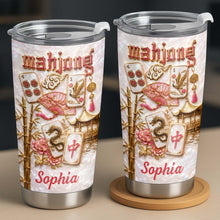 Load image into Gallery viewer, Personalized Mahjong 20oz Stainless Steel Tumbler Gift for Game Lovers