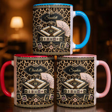 Load image into Gallery viewer, Personalized Mahjong Queen Accent Mug Custom Name Gift