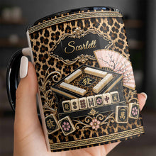 Load image into Gallery viewer, Personalized Mahjong Queen Accent Mug Custom Name Gift