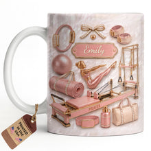 Load image into Gallery viewer, Personalized Pilates Girl Coffee Mug Custom Name Gift for Her