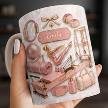 Load image into Gallery viewer, Personalized Pilates Girl Coffee Mug Custom Name Gift for Her