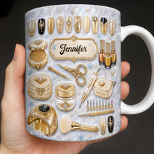 Load image into Gallery viewer, Personalized Glamorous Nail Artist Mug Custom Gift for Her