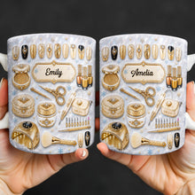 Load image into Gallery viewer, Personalized Glamorous Nail Artist Mug Custom Gift for Her
