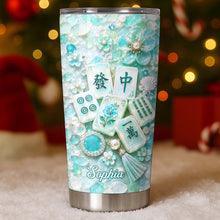 Load image into Gallery viewer, Personalized 20oz Stainless Steel Tumbler Custom Name Mahjong Gift for Besties