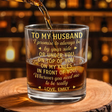 Load image into Gallery viewer, Personalized Custom Whiskey Glass Gift for Husband - Elegant Design