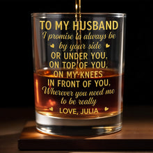 Load image into Gallery viewer, Personalized Custom Whiskey Glass Gift for Husband - Elegant Design