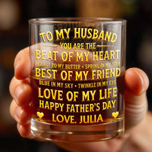 Load image into Gallery viewer, Personalized Custom Whiskey Glass Unique Gift for Husband