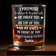 Load image into Gallery viewer, Personalized Custom Whiskey Glass Romantic Heart Design Gift for Husband