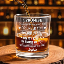 Load image into Gallery viewer, Personalized Custom Whiskey Glass Romantic Heart Design Gift for Husband