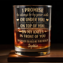 Load image into Gallery viewer, Personalized Custom Whiskey Glass Unique Heart Design Gift for Him