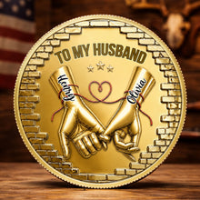 Load image into Gallery viewer, Personalized Commemorative Coin for Husband Anniversary Gift