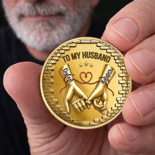 Load image into Gallery viewer, Personalized Commemorative Coin for Husband Anniversary Gift