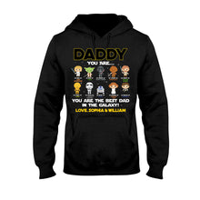 Load image into Gallery viewer, Personalized Father's Day T-shirt with Star Wars Design Gift for Dad