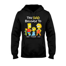 Load image into Gallery viewer, Personalized Dad T-shirt Hoodie Custom Family Gift
