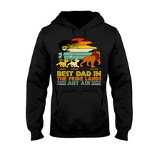 Load image into Gallery viewer, Personalized Best Dad T-Shirt & Hoodie for Father's Day Gift