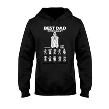 Load image into Gallery viewer, Personalized Best Dad In The Galaxy T-shirt & Hoodie Gift