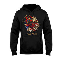Load image into Gallery viewer, Personalized Independence Day T-Shirt & Hoodie with American Flag Design