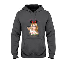 Load image into Gallery viewer, Personalized Mouse Ears & Books T-Shirt for Girls - Custom Name Gift