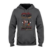 Load image into Gallery viewer, Personalized Couple T-shirt and Hoodie Custom Names Forever to Go Gift
