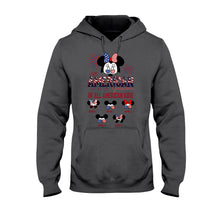 Load image into Gallery viewer, Personalized All American Grandma T-Shirt Hoodie Custom Names Gift