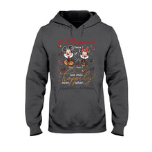 Load image into Gallery viewer, Personalized Couple T-shirt and Hoodie with Names for Anniversary Gift