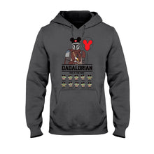 Load image into Gallery viewer, Personalized DADALORIAN T-Shirt & Hoodie Gift for Dad
