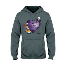 Load image into Gallery viewer, Personalized Couple T-Shirt & Hoodie Custom Names Gift
