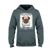 Load image into Gallery viewer, Personalized Teacher T-shirt & Hoodie Happy First Day Gift