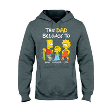 Load image into Gallery viewer, Personalized Dad T-shirt Hoodie Custom Family Gift