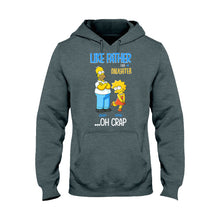 Load image into Gallery viewer, Personalized Father Daughter T-shirt and Hoodie Custom Name Gift
