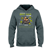 Load image into Gallery viewer, Personalized Yoda Best Dad Ever T-Shirt Hoodie Custom Names Gift