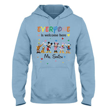 Load image into Gallery viewer, Personalized 'Everyone Is Welcome Here' T-shirt & Hoodie for Kids