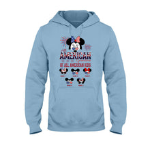 Load image into Gallery viewer, Personalized All American Grandma T-Shirt Hoodie Custom Names Gift