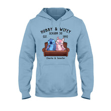 Load image into Gallery viewer, Personalized Couple Ohana T-shirt & Hoodie Custom Gift