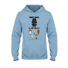Load image into Gallery viewer, Personalized Best Dad In The Galaxy T-Shirt & Hoodie Gift for Father's Day