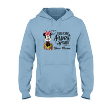 Load image into Gallery viewer, Personalized Mouse Airport Shirt Custom Name T-shirt Hoodie Gift for Travelers
