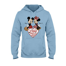 Load image into Gallery viewer, Personalized Couple Mouse T-shirt & Hoodie Gift for Anniversary