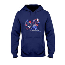 Load image into Gallery viewer, Personalized Happiest Grandma Independence Day T-shirt & Hoodie Gift