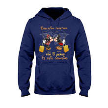 Load image into Gallery viewer, Personalized Couple Travel T-shirt & Hoodie Custom Name Gift