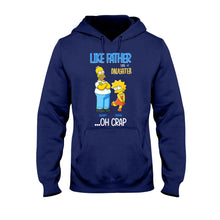 Load image into Gallery viewer, Personalized Father Daughter T-shirt and Hoodie Custom Name Gift