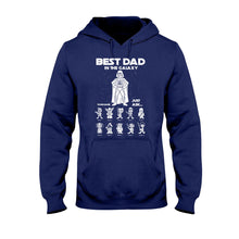 Load image into Gallery viewer, Personalized Best Dad In The Galaxy T-shirt & Hoodie Gift
