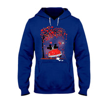 Load image into Gallery viewer, Personalized Couple T-Shirt & Hoodie with Heart Design for Valentine’s Day