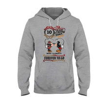 Load image into Gallery viewer, Personalized Couple T-shirt and Hoodie Custom Names Forever to Go Gift