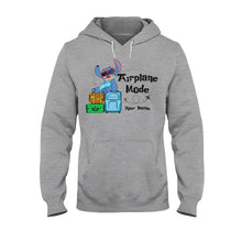 Load image into Gallery viewer, Personalized Airplane Mode T-shirt & Hoodie with Name for Kids