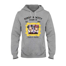 Load image into Gallery viewer, Personalized Couple T-shirt and Hoodie with Cute Design for Anniversary