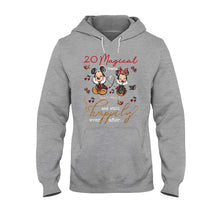 Load image into Gallery viewer, Personalized Couple T-shirt and Hoodie with Names for Anniversary Gift