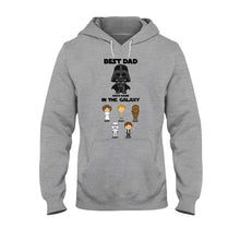 Load image into Gallery viewer, Personalized Best Dad In The Galaxy T-Shirt & Hoodie Gift for Father's Day
